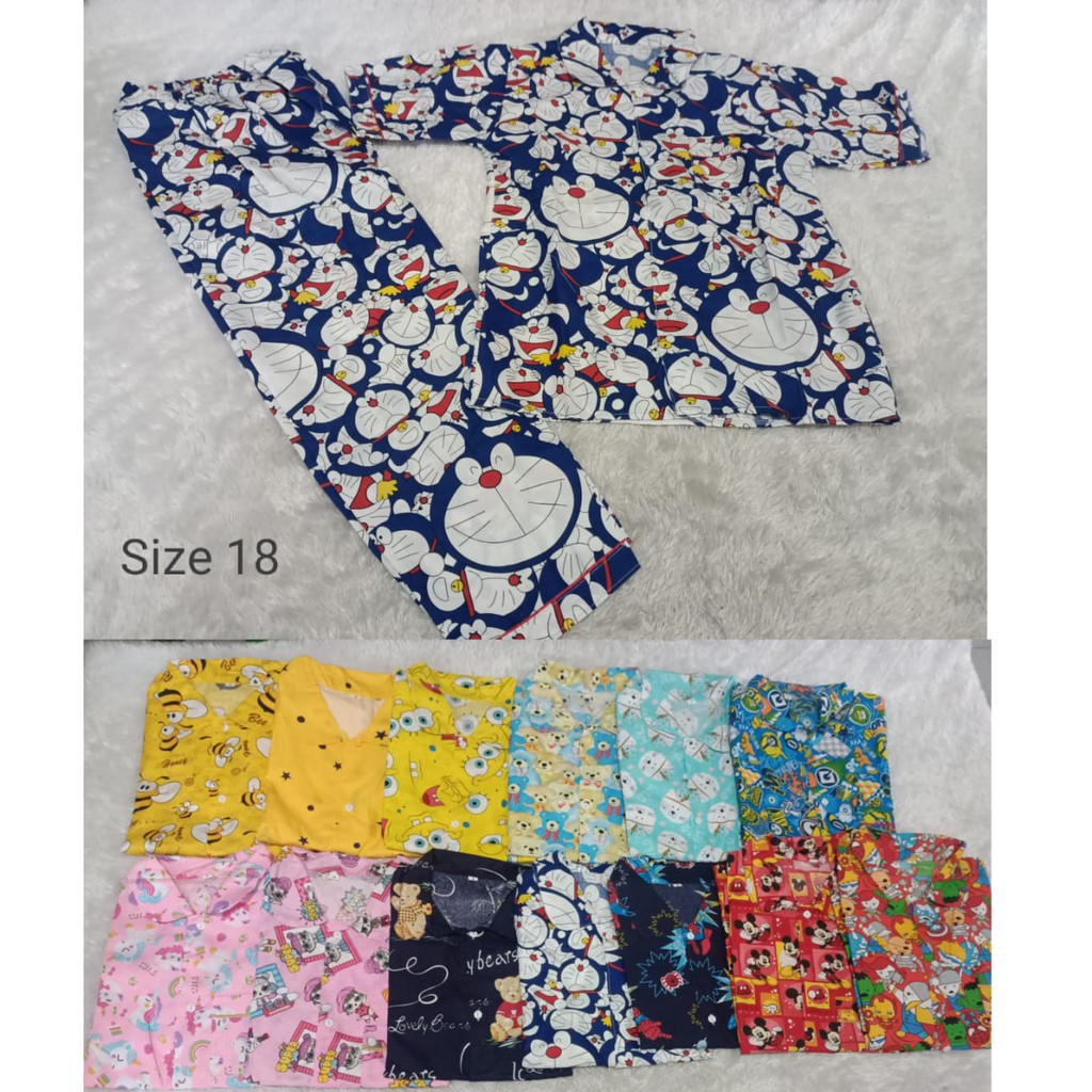 PIYAMA BAJU TIDUR  REMAJA MURAH ESTIMASI 14-15 TAHUN SIZE 18