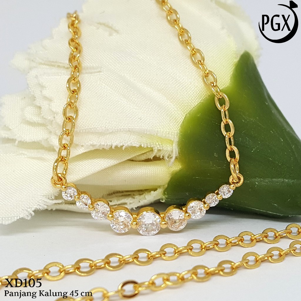 PGX Kalung Wanita Xuping Perhiasan Lapis Emas Aksesoris Fashion Premium - XD105