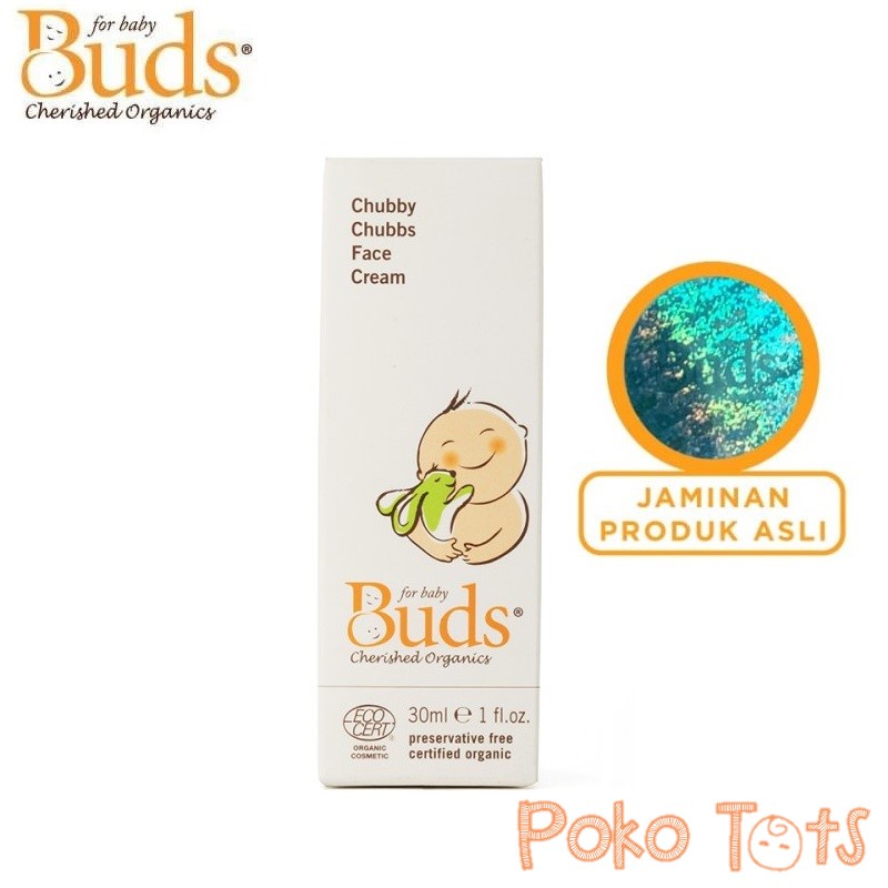 Buds Organics Chubby Chubbs Face Cream 30ml Krim Wajah Bayi Organik BCO Cherished Organic WHS