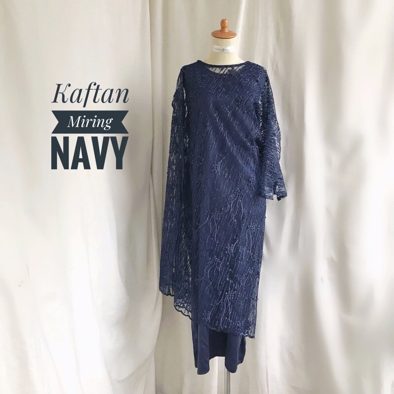 Raline Kaftan Asimetris - Kaftan Miring Set