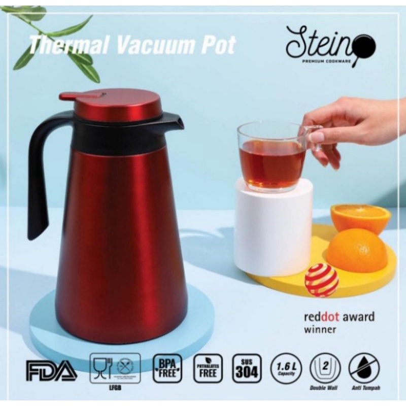thermal vacuum pot termos air panas stein cookware vacuum pot coffe tea