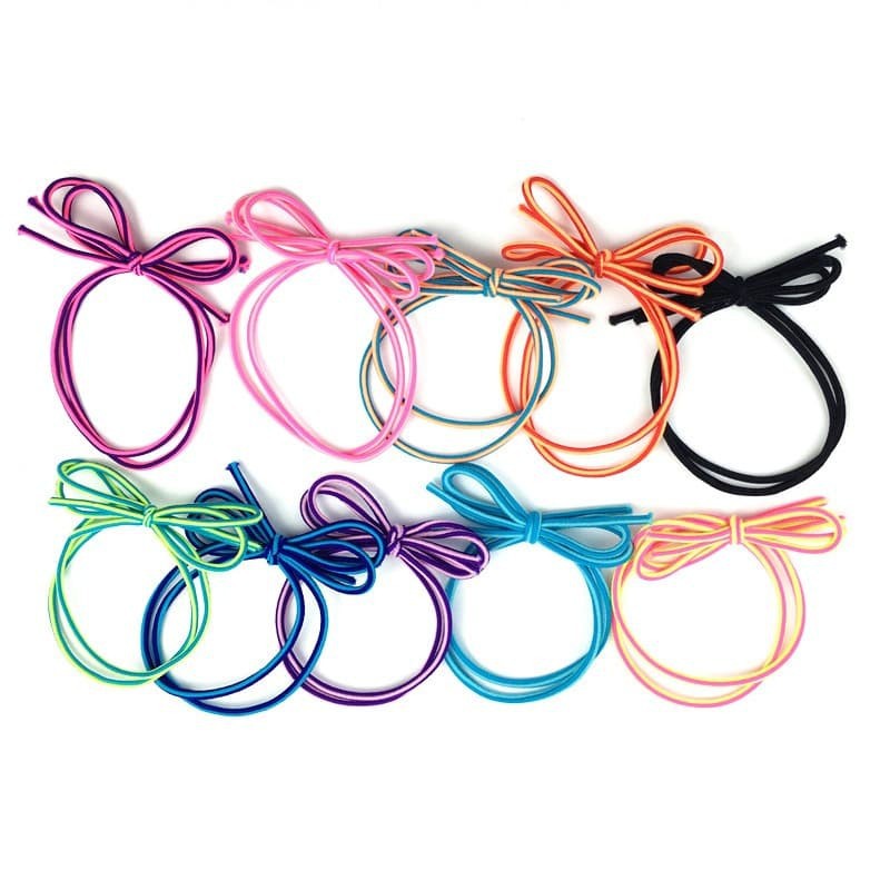 KHR knot elastic hair tie rope kunciran pita kuncir ikat rambut - WARNA ACAK