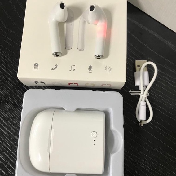 ❤❤Headset Bluetooth Mini V.42 Earphone I7S TWS Twins With Charging