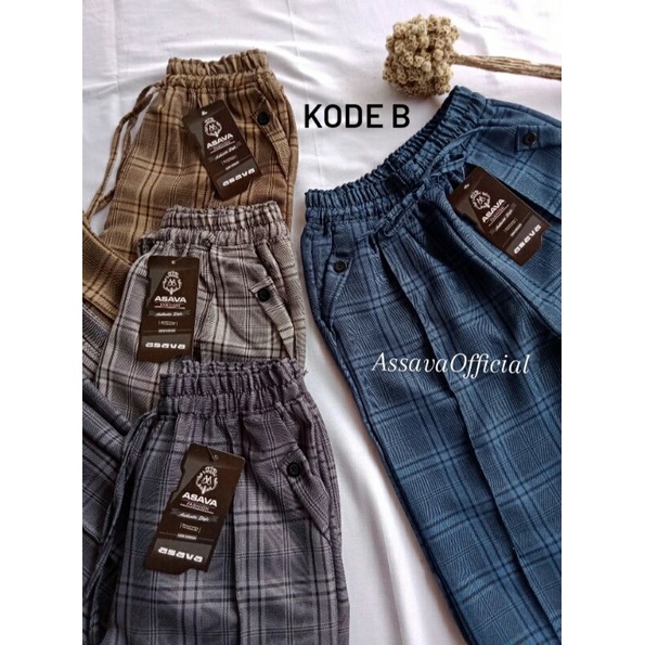 TARTAN PANTS - CELANA TARTAN MOTIF KOTAK WANITA - BAGGY PANTS MOTIF KEKINIAN / BAGGY PANTS KOTAK