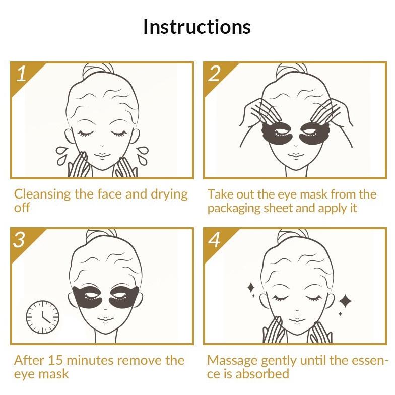 TERBARU!!! BIOAQUA x BUHOTEI Caviar Crystal Eye Mask Anti Wrinkle Masker Mata oke