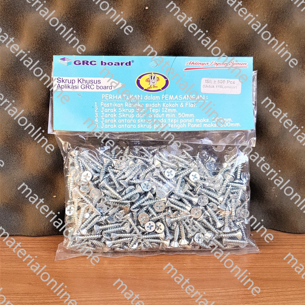 SKRUP Sekrup Baut GRC Kalsi BOARD Sirip Kuping Per Buah Ecer Eceran-2