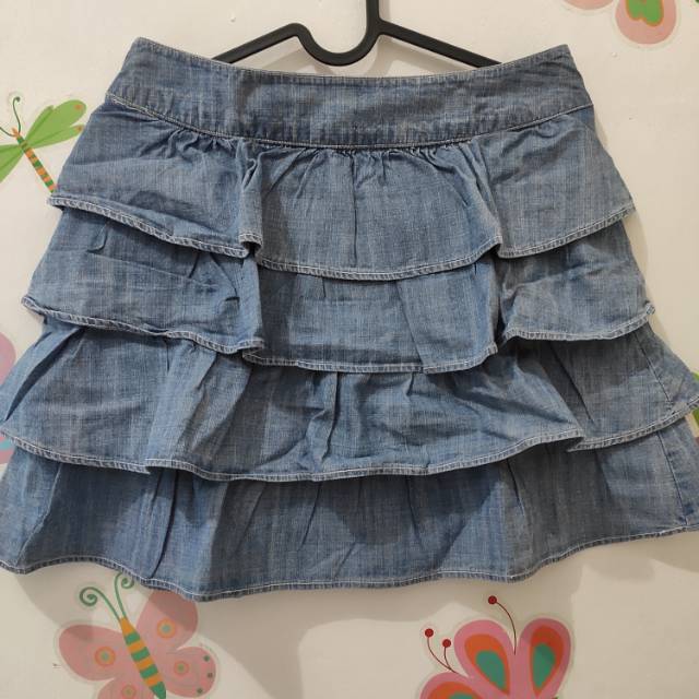 Preloved mini skirt tumpuk denim INGNI rok jeans