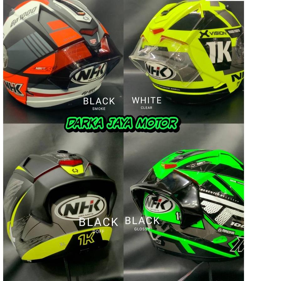 Flash Sale - spoiler 3D NHK GP1000/SPOILER HELM 3D NHK GP1000/ TANDUK NHK FULL FACE ,.