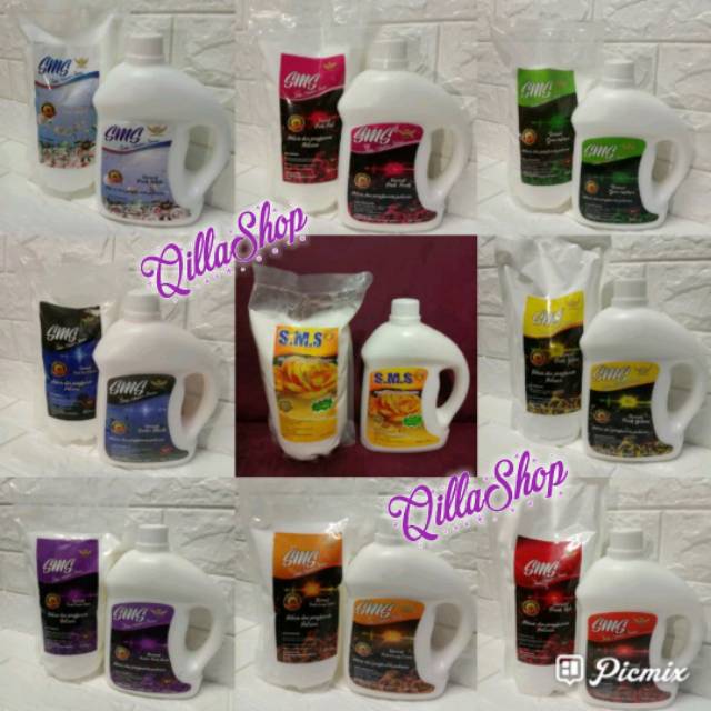 (EXPEDISI) PEWANGI DAN PELICIN PAKAIAN FRESH SMS SUPER LAUNDRY BY SMS