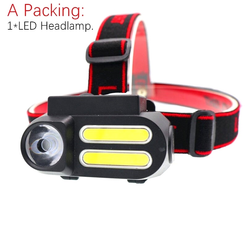 LELITEN Senter Kepala Headlamp Outdoor LED XPE+2xCOB - LI3742 - Black