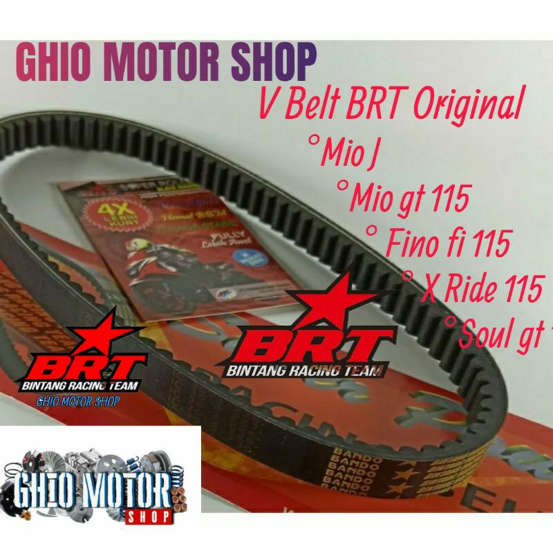 Vanbelt venbelt V belt BRT mio j/mio gt 115/Soul gt 115/X ride 115/Vbelt drivbelt brt gio motor shop