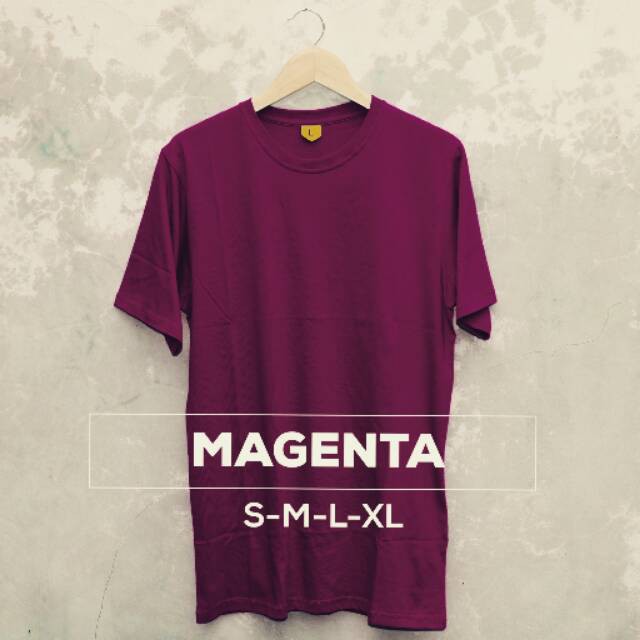 KAOS POLOS MURAH PRIA WANITA MAGENTA KUALITAS DISTRO ASLI COTTON COMBED 30S


 WARNA MAGENTA