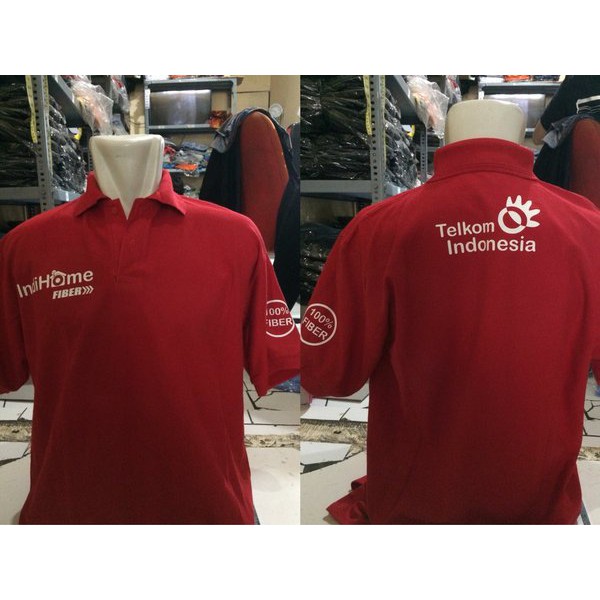 Langsung Order kaos kerah-polo shirt keren TELKOM INDIHOME Diskon