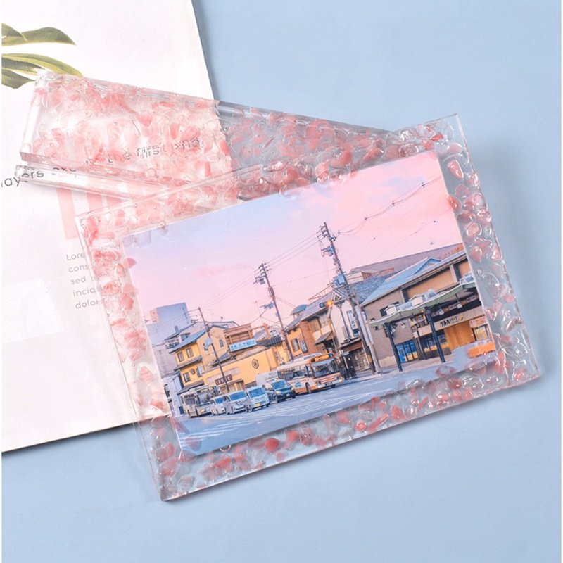 SIY  Square Photo Frame Silicone Mould DIY Crafts Decorative Crystal Epoxy Resin Mold