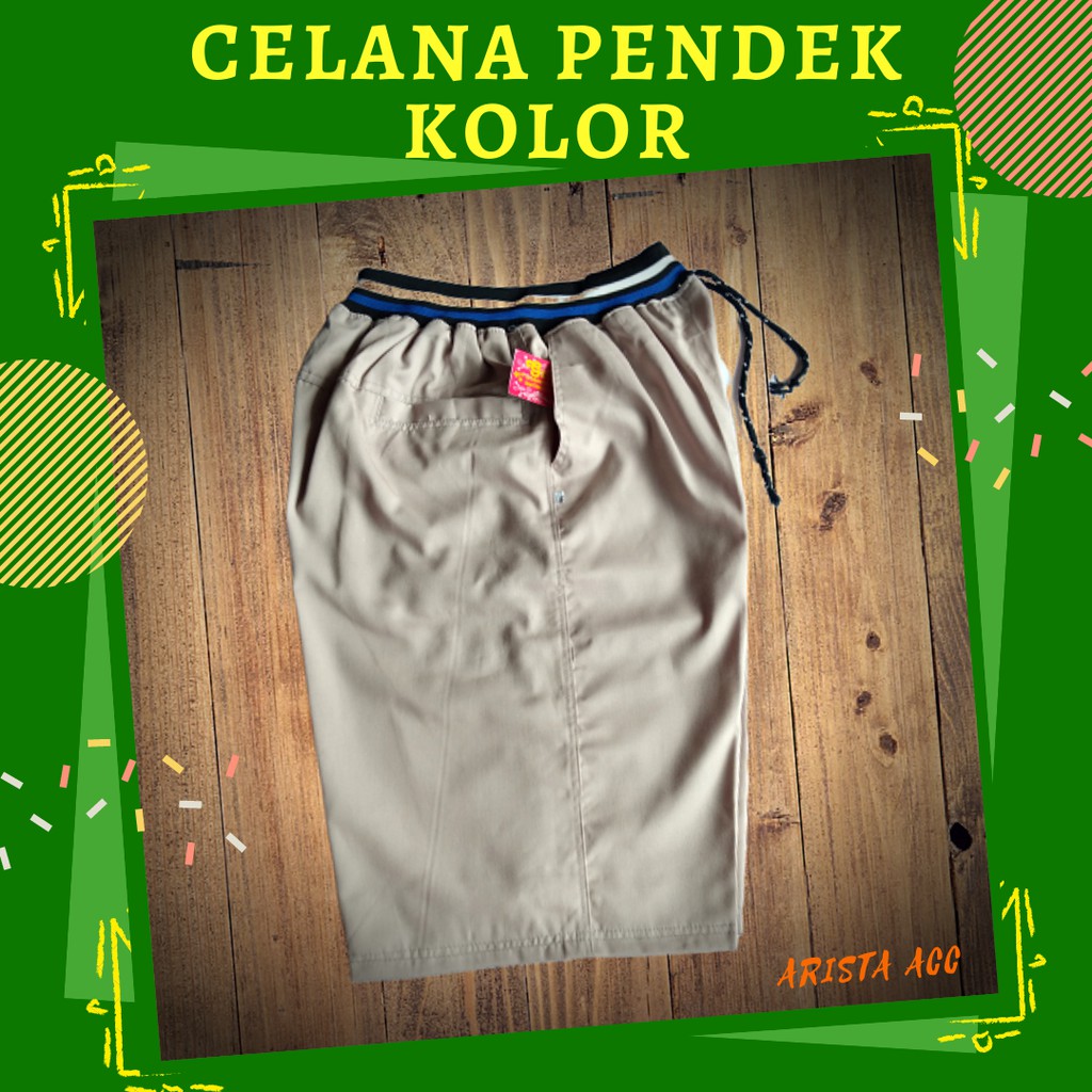 Celana Pendek Pria kolor Polos Santai Kualitas Distro