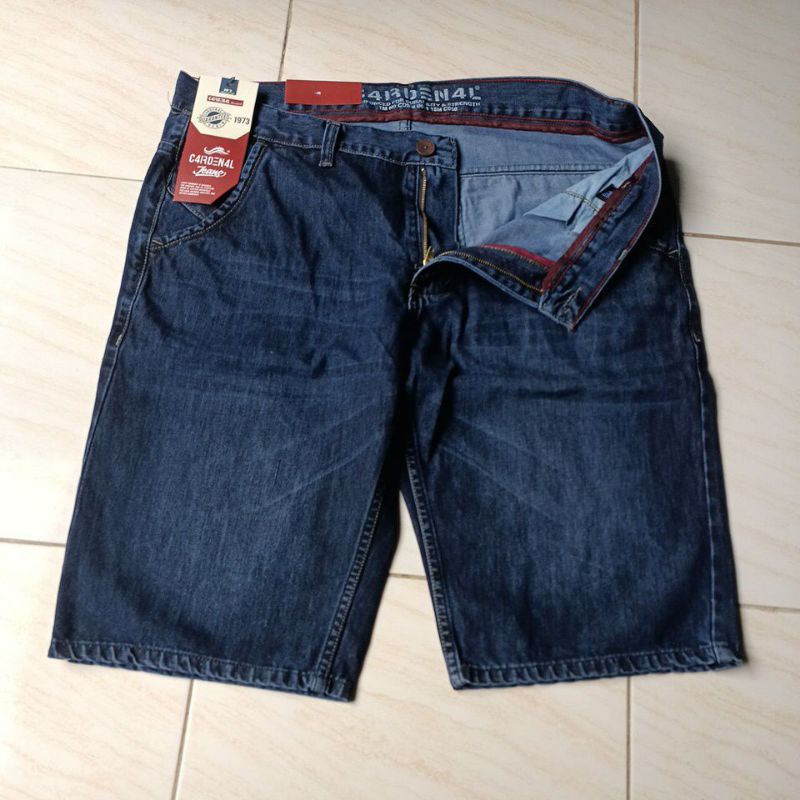 Celana Pendek Jeans CARDENAL Pria Big Size 39-44 Premium Original