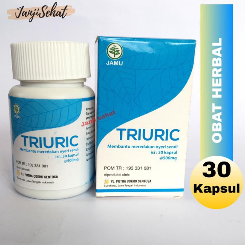 TRIURIC 30 kapsul PCS atasi nyeri sendi dan asam urat