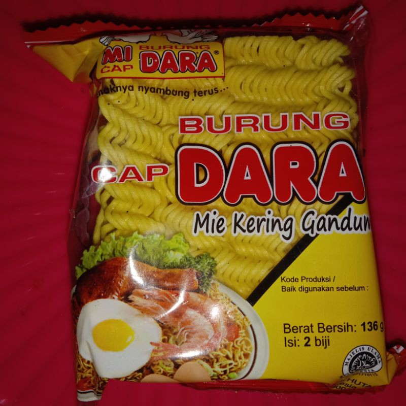 

Mi Burung Darah / Mie Kering Gandum / isi 2 biji