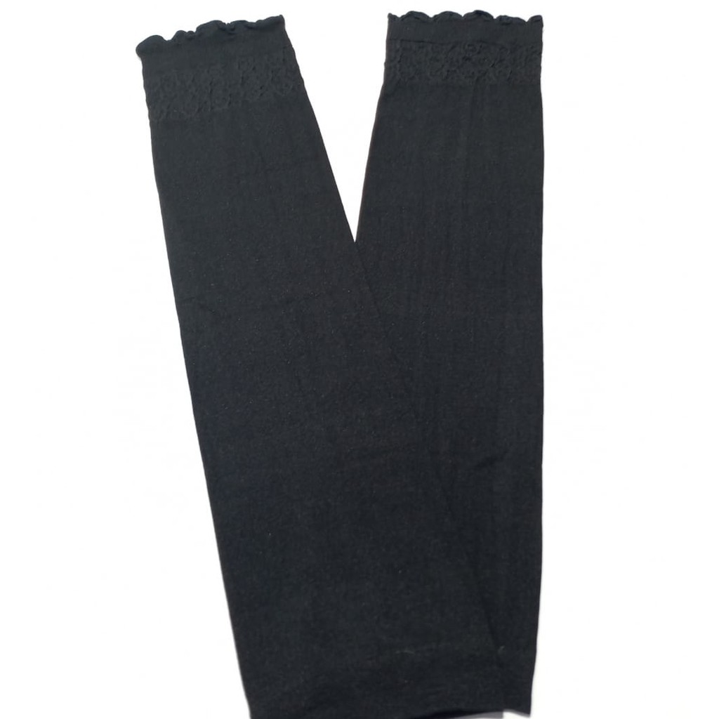 (Perpasang) Mangset Kerut/Sarung Lengan Kerut Import-Hitam