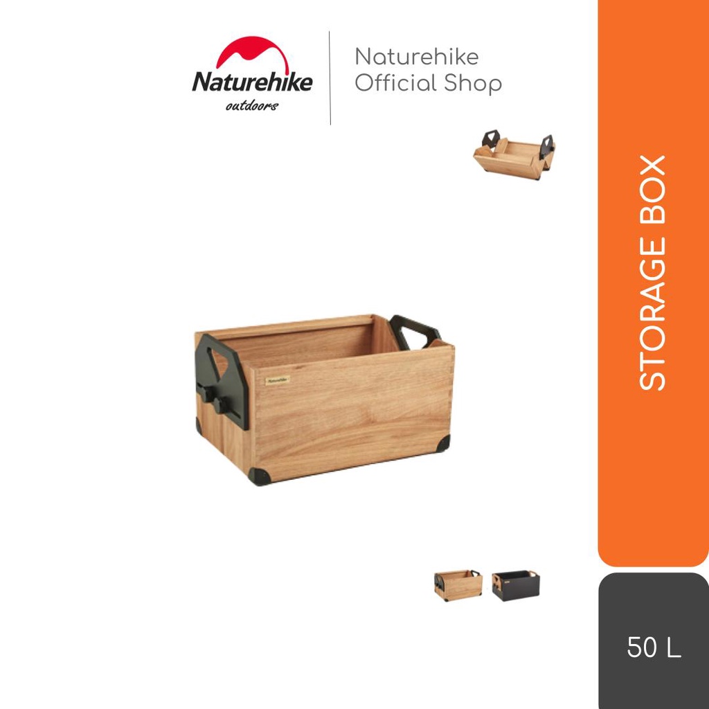 STORAGE BOX KAYU LIPAT PORTABLE CAMPING NATUREHIKE NH21SNX07