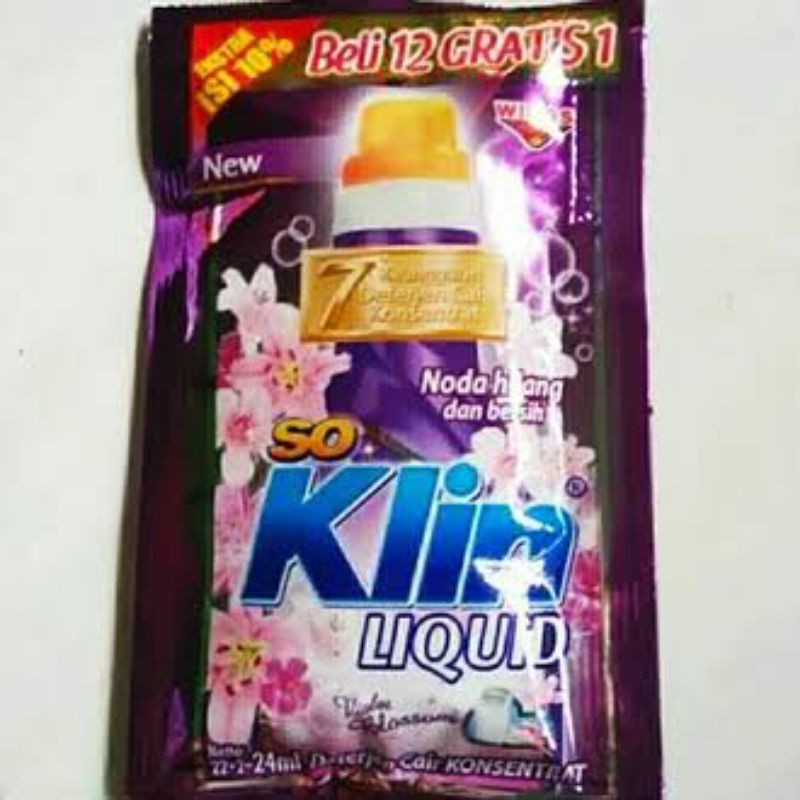 SOKLIN LIQUID RENCENG 12 SACHET TERBARU