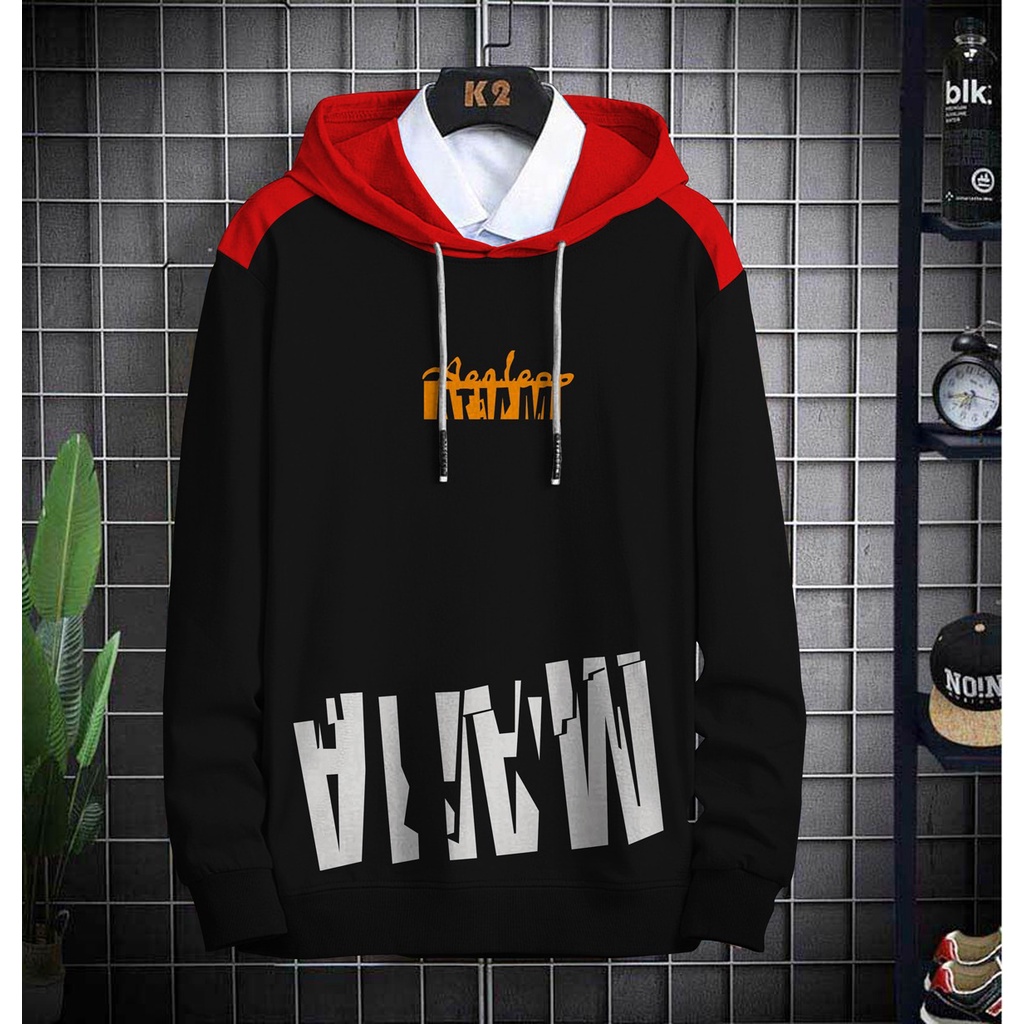 Hoodie Pria / Hodie Pria / Jaket Pria / Sweater Hoodie MALLA Bahan Fleece UK L-XL