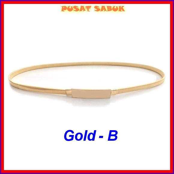 Belt Fashion Sabuk Wanita Ikat Pinggang Gesper Cewek Daun Per obi Pernikahan GOLD Murah kekinian cm