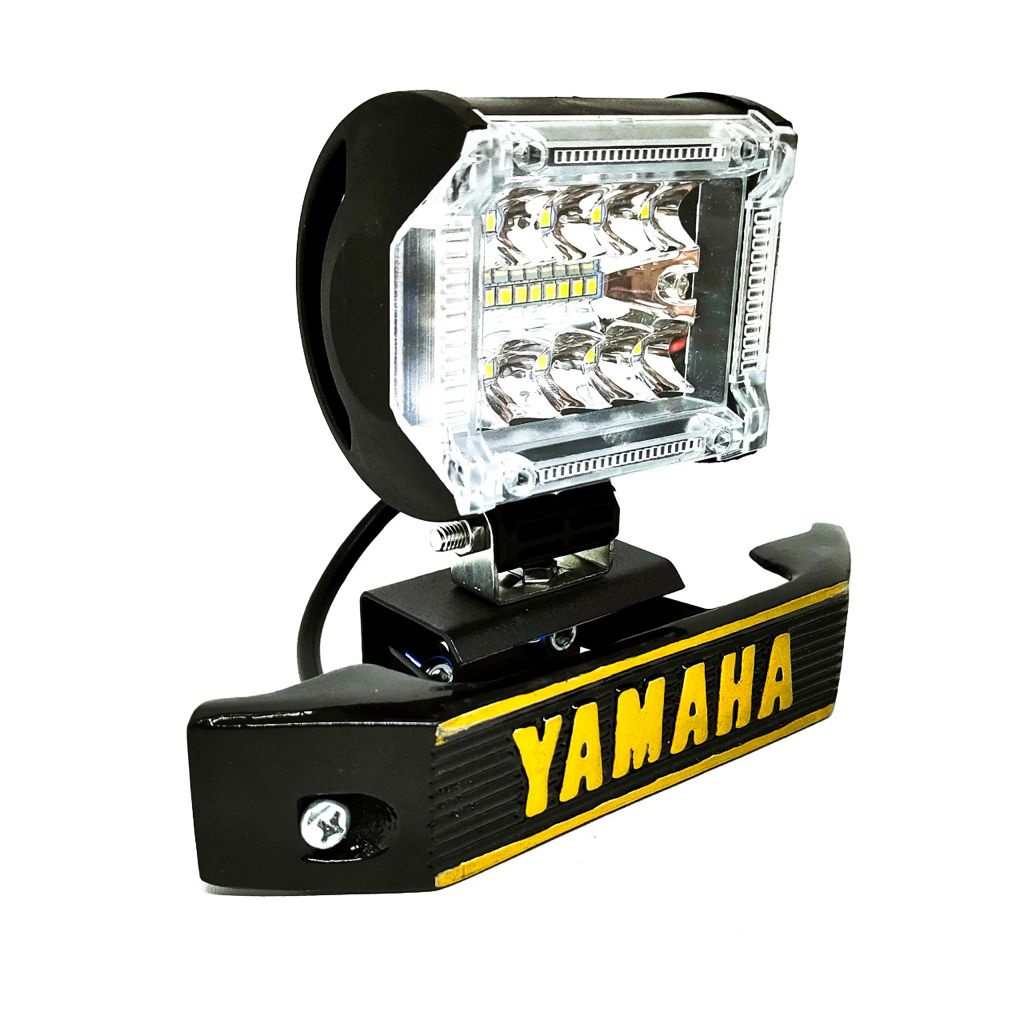 ( PAKET ) LAMPU TEMBAK / LAMPU SOROT LED 18MATA 2MODEL + BREKET KUMIS PNP RX-KING