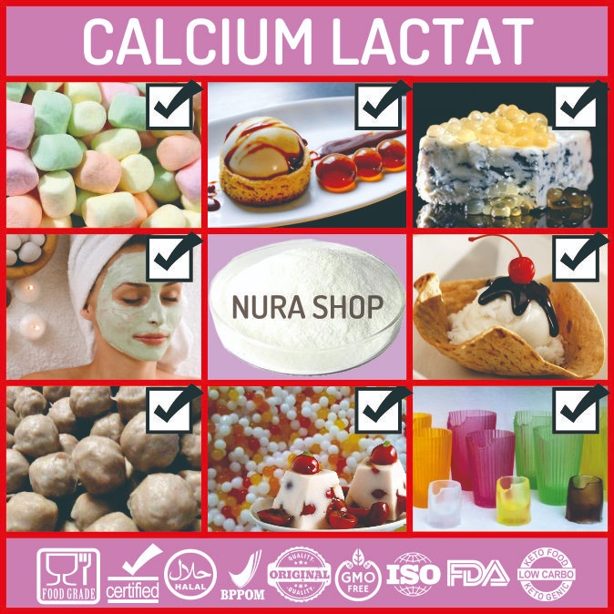 

PROMO [COD] Calcium Lactate-Kalsium Laktat Food Grade - 1 kg