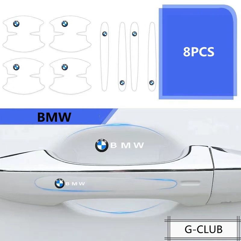 Stiker film Transparan Anti Gores Untuk handle Pintu Mobil Bmw