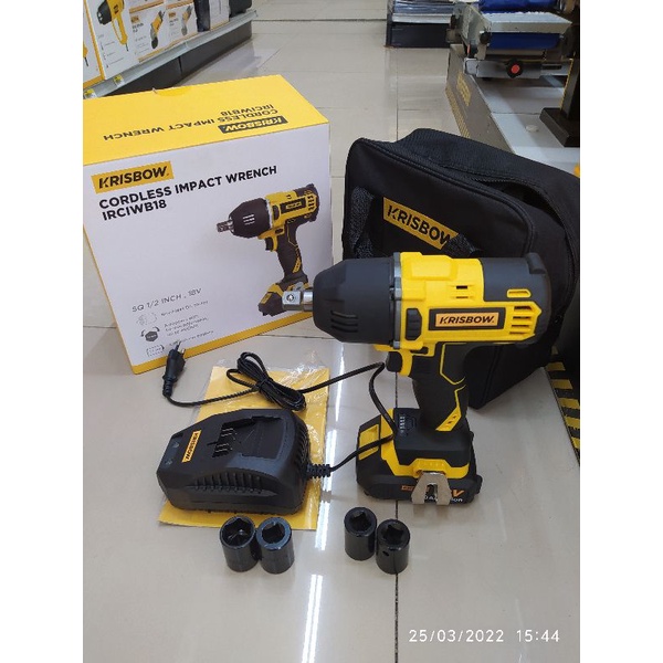 KRISBOW Kunci Dampak  Batrai/ CORDLESS IMPACT WRENCH 18V IRCIWB18