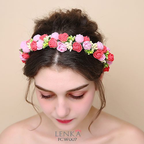 [READY STOK] FLOWER CROWN WEDDING PESTA PENGANTIN AKSESORIS BANDO FCW007