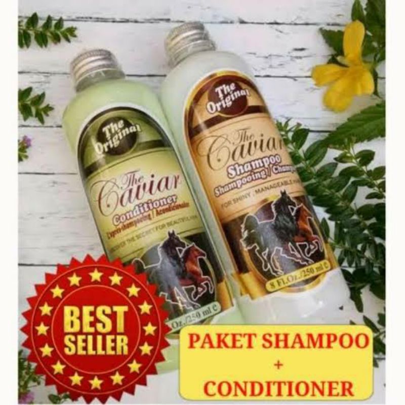 THE CAVIAR SHAMPOO CONDITIONER SHAMPO KUDA BPOM ORIGINAL