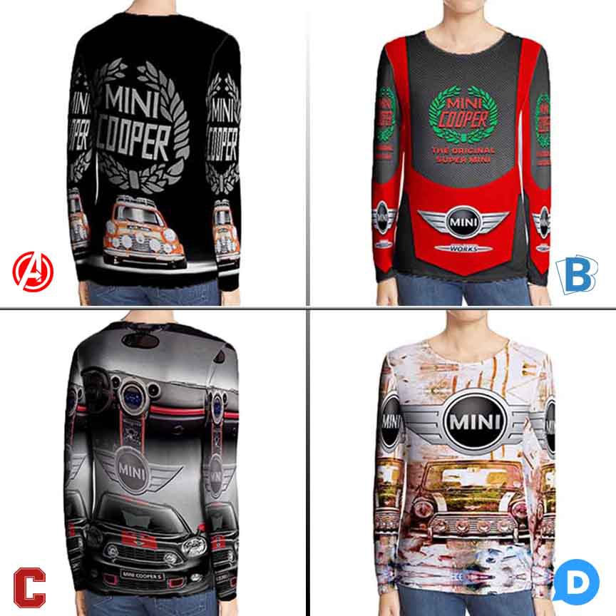 Kaos Tangan Panjang Mini Cooper