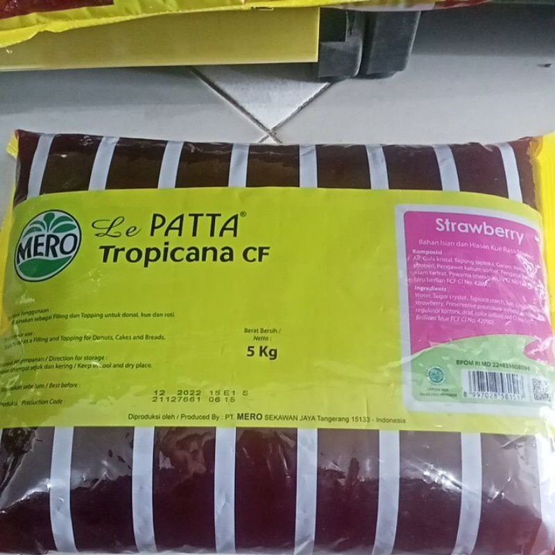 

selai strawberry lepatta cf 5kg slai 1pak