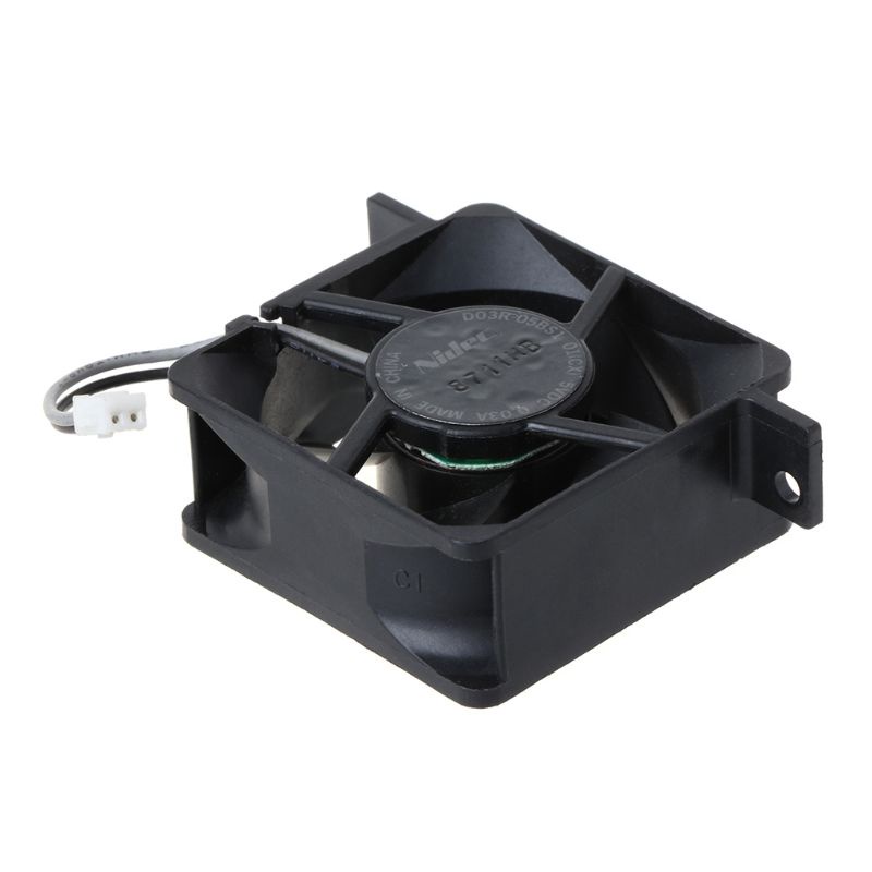 btsg 1PC Black Built-in Cooling Fan Cooler for Nintend for Wii Console Replacement Parts Accessories