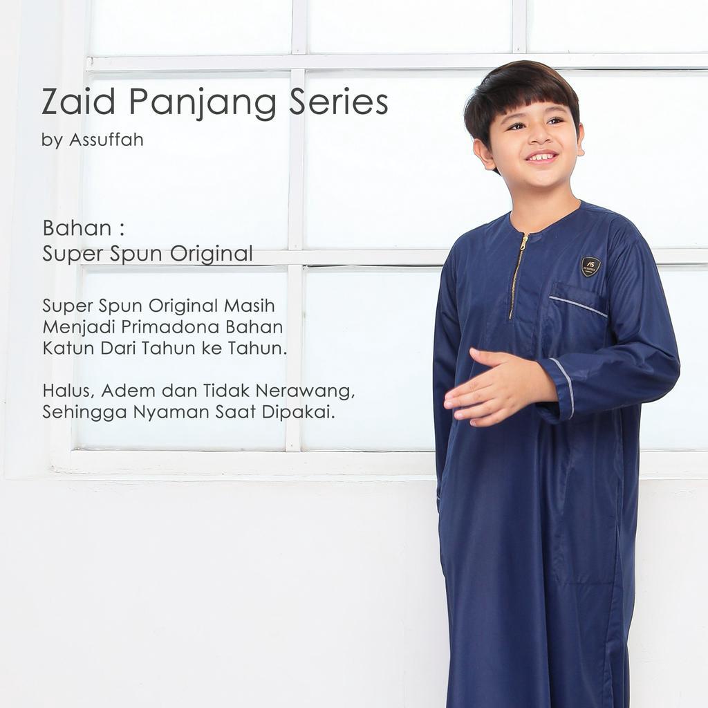 Jubah Anak Laki Laki Casual Lengan Panjang 1-8 Tahun Zaid Series Original Assuffah