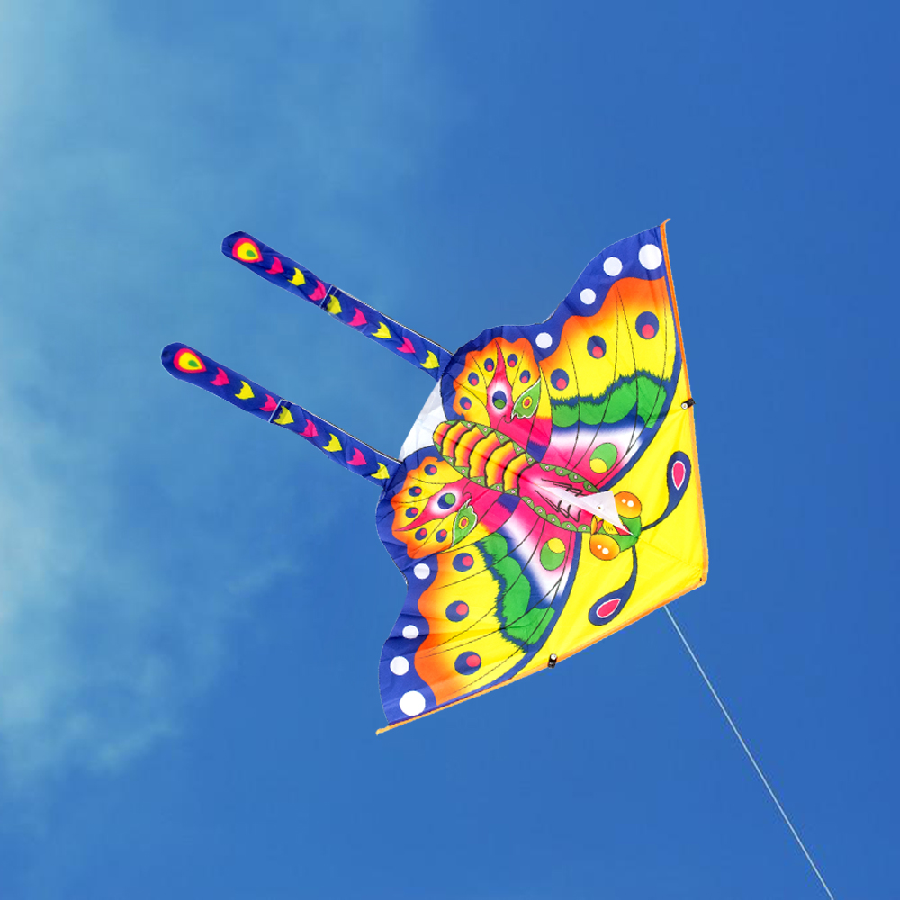 【COD Tangding】Kids Butterfly Kite Children Toy Outdoor Flying Game Activity with Tail