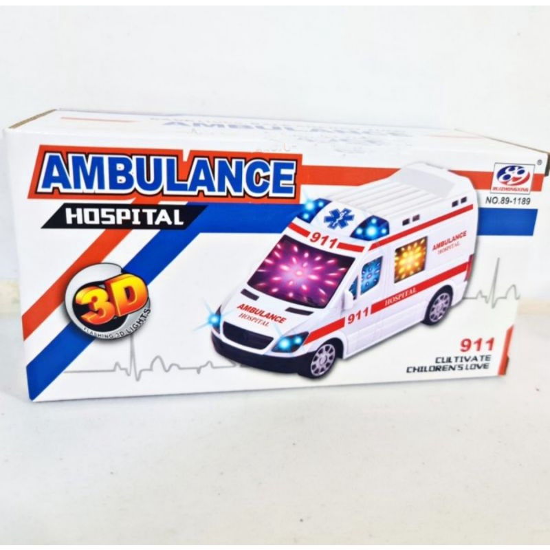 Mainan Mobil Ambulance/Mainan Mobil Ambulance Baterai