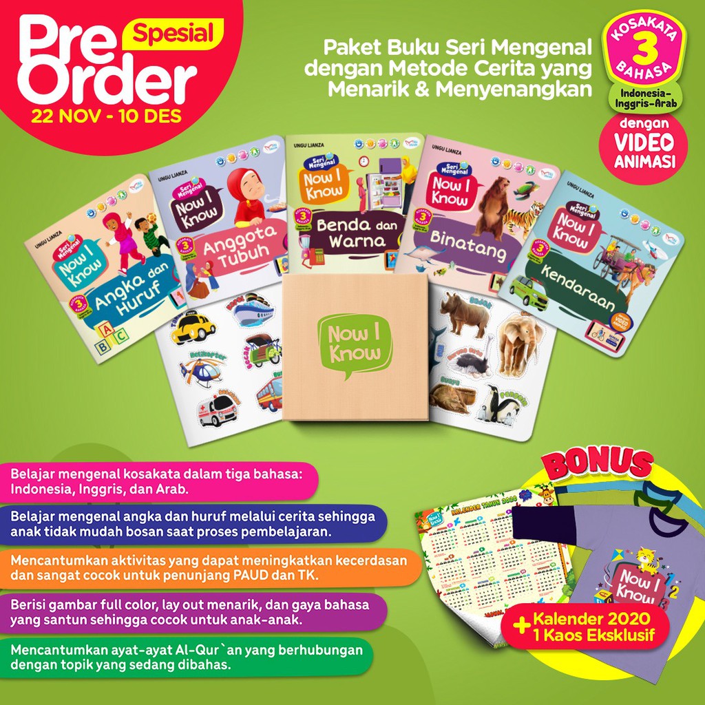Jual Paket Buku Now I Know Shopee Indonesia