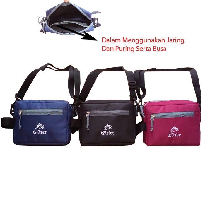 Tas Slingbag Pria Wanita Selempang Mini