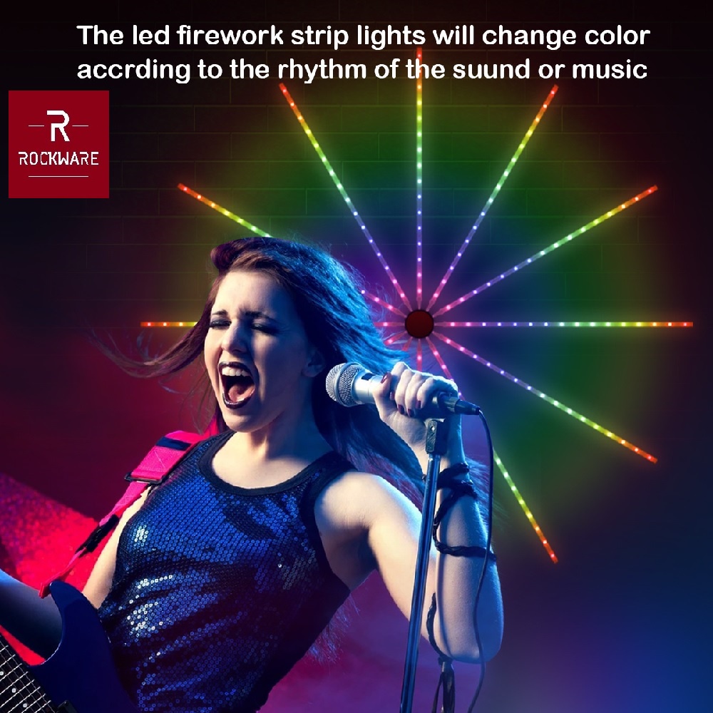 AKN88 - ROCKWARE Firework LED Magic Color Lamp - Lampu LED Model Kembang Api