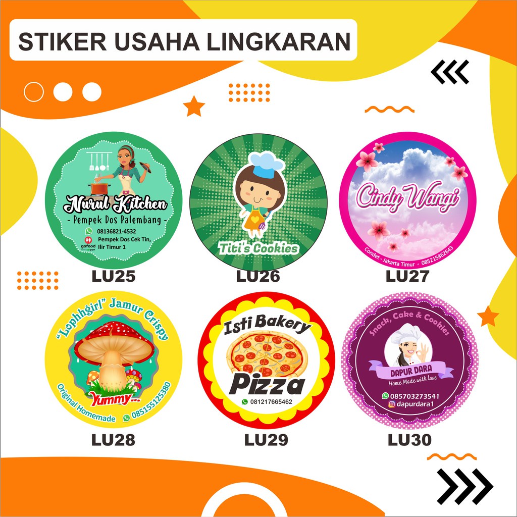 

Stiker Lingkaran Usaha ukuran 2cm