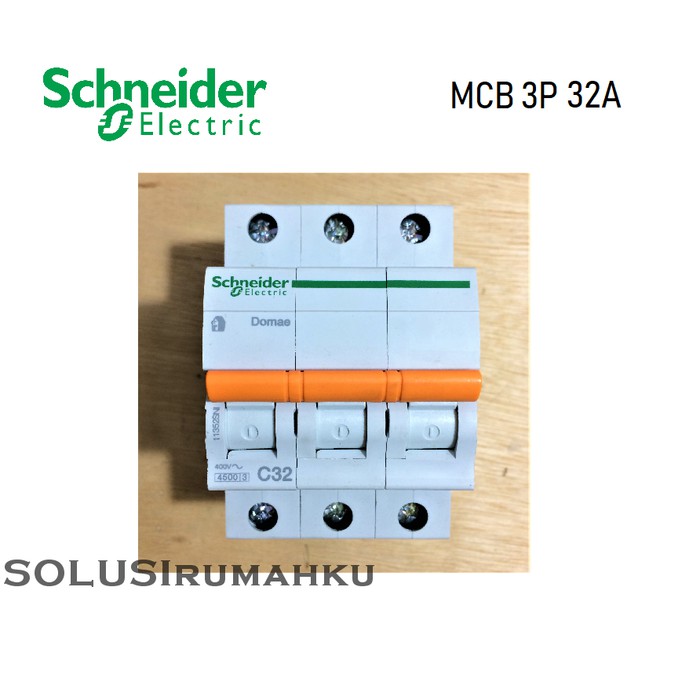 MCB 3 PHASE SCHNEIDER 32A / SIKRING 3 PAS 32 AMPERE / MCB 3P 32 A