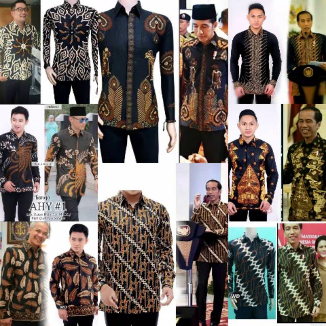 Kemeja batik ahy jokowi