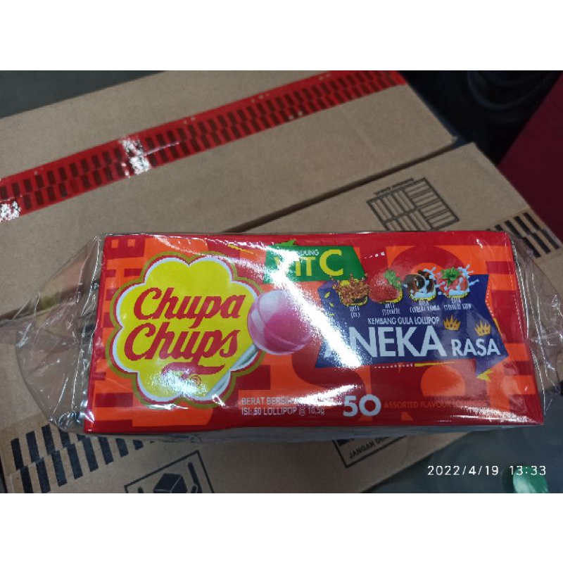 Chupa Chups lolypop classic isi 50 pcs × 10,5gr murah