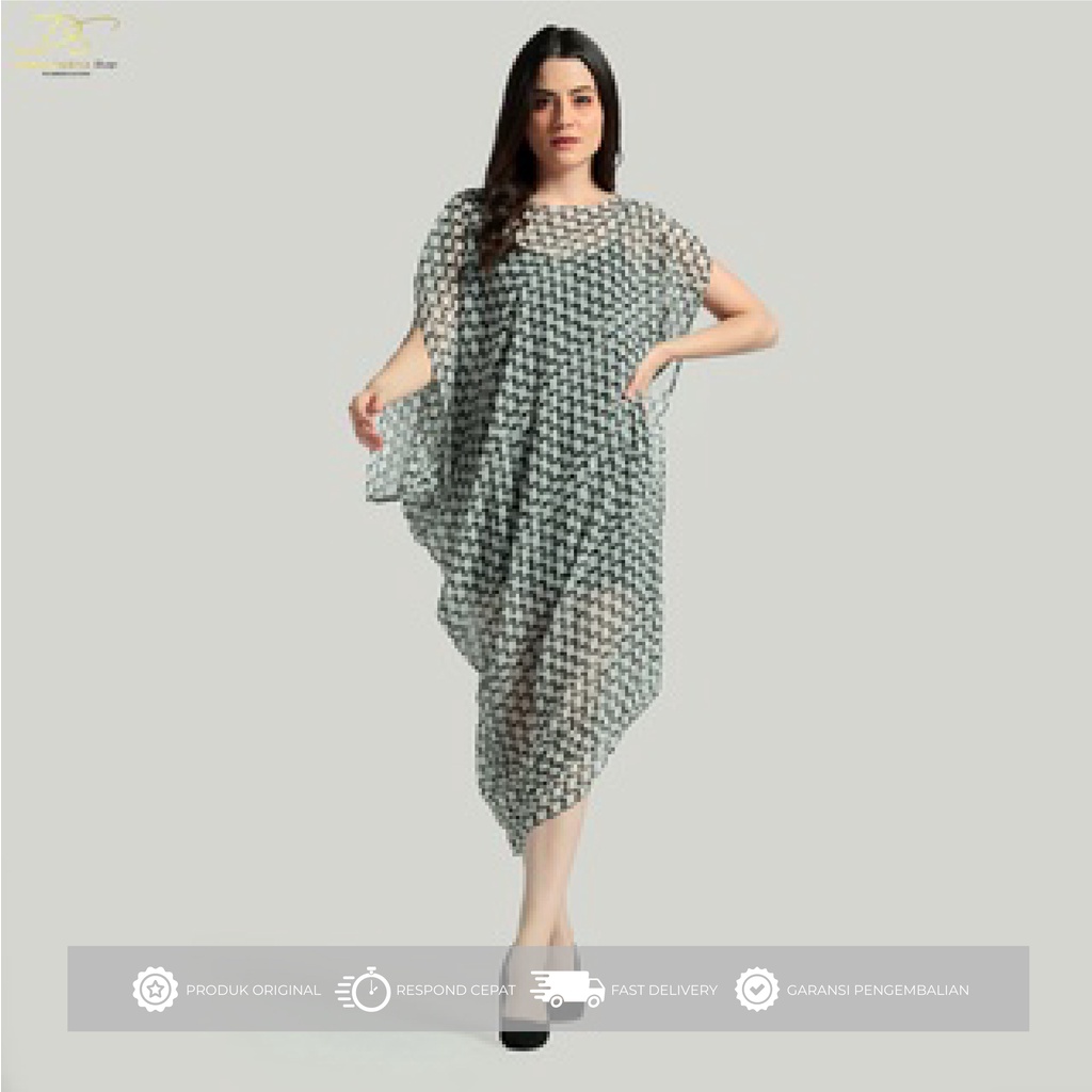 DS Shop - Kamalani Caftan Dress Grey | Mode Casual | Kaftan Dress wanita dress korea atasan baju tun