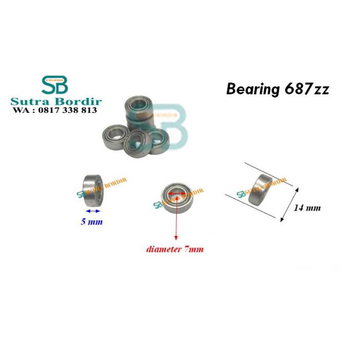 Bearing 687Zz China Bearing Industri 687Z Bearing Sparepart 687Zz #98