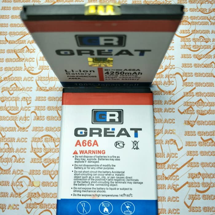 Baterai Battery Double Power GREAT EVERCOSS CROSS A66A , Elevate Y