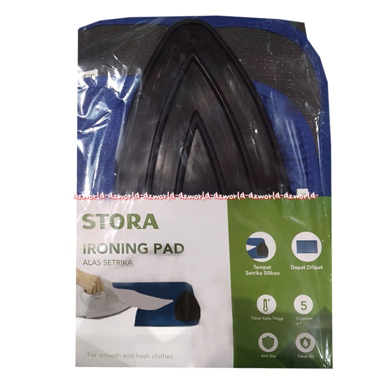 Stora Iron Pad Alas Strika Gosok Bahan Silicon 90x55cm Alas Meja Gosokan Setrika Kris Ironing Pad Alas Anti  Slip